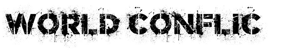 World Conflict font